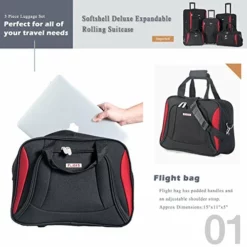 Flieks 5 Piece Luggage Set Deluxe Expandable Rolling Suitcase (black&red) -TRAVELPRO Sales 51loHqgziRL aa140292 7f74 4acc 8f15 5192158ec7fe