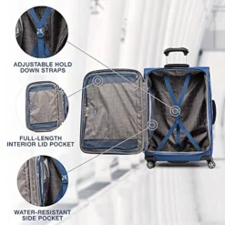 Travelpro Autopilot 2.0 Softside Expandable Spinner Luggage, Midnight Blue, 3-Piece Set, (21/25/29) -TRAVELPRO Sales 51m9w2Kh QS
