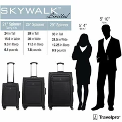 Travelpro Skywalk Limited 3 Piece Spinner Suitcase Set - Softside Expandable Travel Luggage With Spinning Wheels – Carry On & Checked Bags, Olive -TRAVELPRO Sales 51nOP7P2liL 76d81291 6854 448d b1ee 9fccdb26752f