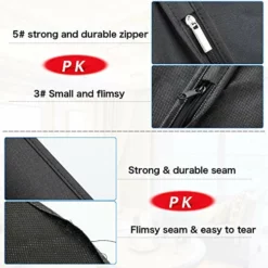 Zilink Garment Bags Suit Bags For Storage And Travel 54 Inches Breathable Dust-Proof Dress Protector Bag With Clear Window For Suit, Dresses, Winter Coat, Pack Of 3 -TRAVELPRO Sales 51nZkxbpVKL