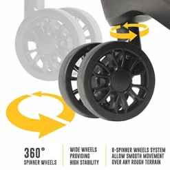 Lucas Designer Luggage Collection - 3 Piece Softside Expandable Ultra Lightweight Spinner Suitcase Set - Travel Set Includes 20 Inch Carry On, 24 Inch & 28 Inch Checked Suitcases (Black) -TRAVELPRO Sales 51o3hgOeWbL