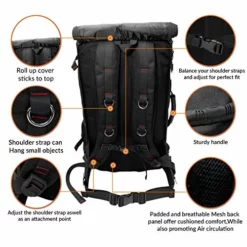 American Stoic Carry On Bag Black - 50L TSA Approved Weekender Bag – Convertible From 19” Laptop Backpack To Carryon Duffel Bag – 22x14x9 (43 Linear) Inches -TRAVELPRO Sales 51odIYJtI7L