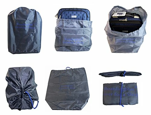 Boardinglbue Rolling Personal Item Under Seat Luggage 18" For American Frontier Spirit Southwest Airlines + Cover (Navy) 6 Boardinglbue Rolling Personal Item Under Seat Luggage 18" For American Frontier Spirit Southwest Airlines + Cover (Navy) - Image 6
