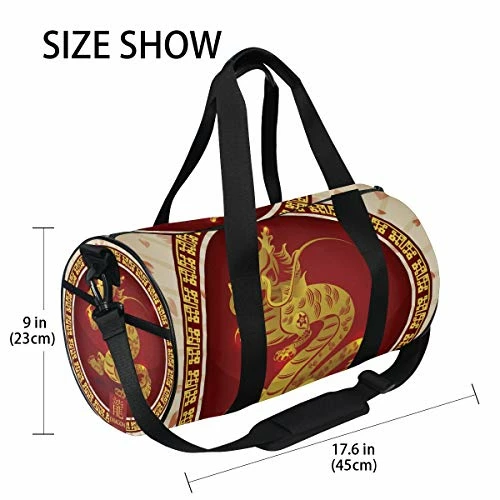 OuLian Duffel Bag Chinese Zodiac Symbols Women Garment Gym Tote Bag Best Sports Bag For Boys 6 OuLian Duffel Bag Chinese Zodiac Symbols Women Garment Gym Tote Bag Best Sports Bag For Boys - Image 6