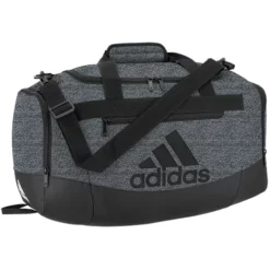 Adidas Defender 4 Small Duffel Bag, Jersey Onix Grey/Black