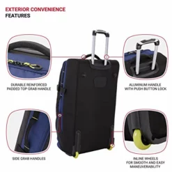 SwissGear Extra Large Lightweight Rolling Duffel, Blue/Green -TRAVELPRO Sales 51qv8iP46fL