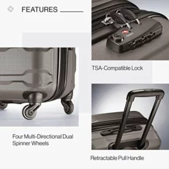 Samsonite Omni PC Hardside Expandable Luggage With Spinner Wheels, Silver, Checked-Medium 24-Inch 13 Samsonite Omni PC Hardside Expandable Luggage With Spinner Wheels, Silver, Checked-Medium 24-Inch -TRAVELPRO Sales 51rYN4digbL