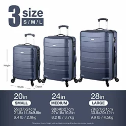 Regent Square Travel - 3 Piece Luggage Sets With Build-In TSA Lock And Spinner Goodyear Wheels – Mangusta, Hard Case (Asphalt) -TRAVELPRO Sales 51rb7wDYUXL