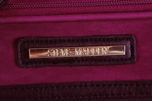Steve Madden Designer Luggage Collection - Lightweight Softside Expandable Suitcase For Men & Women - Durable 20 Inch Carry On Bag With 4-Rolling Spinner Wheels (Peek-A-Boo Purple) 4 Steve Madden Designer Luggage Collection - Lightweight Softside Expandable Suitcase For Men & Women - Durable 20 Inch Carry On Bag With 4-Rolling Spinner Wheels (Peek-A-Boo Purple) - Image 4