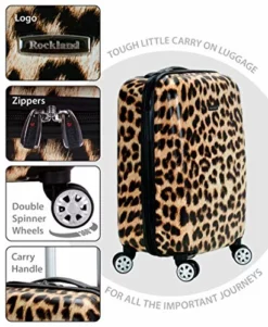 Rockland Safari Hardside Spinner Wheel Luggage, Leopard, Carry-On 20-Inch -TRAVELPRO Sales 51syV1Qq0wL