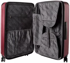 Kenneth Cole Reaction Reverb Hardside 8-Wheel 3-Piece Spinner Luggage Set: 20" Carry-on, 25", 29", Raspberry -TRAVELPRO Sales 51tvJ56n3jL