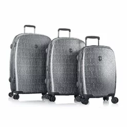 Heys America Motif Femme 3pc Hardside Spinner Set (Gunmetal)