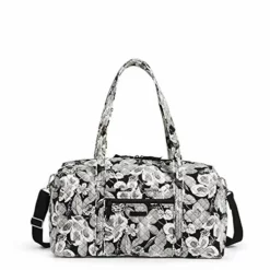 Vera Bradley Women's Signature Cotton Medium Travel Duffel Bag, Bedford Blooms, One Size