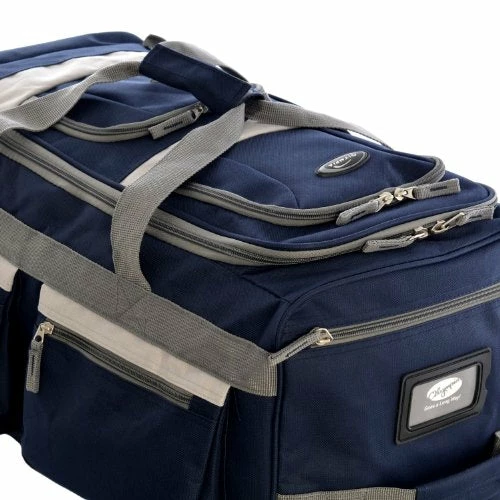 Olympia Luggage 29" 8 Pocket Rolling Duffel Bag, Navy, One Size 4 Olympia Luggage 29" 8 Pocket Rolling Duffel Bag, Navy, One Size - Image 4