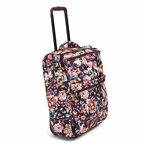 Vera Bradley Women's Lighten Up Small Softside Foldable Rolling Suitcase Luggage, Indiana Blossoms 4 Vera Bradley Women's Lighten Up Small Softside Foldable Rolling Suitcase Luggage, Indiana Blossoms - Image 4