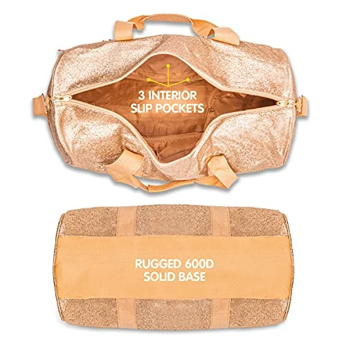 Bixbee Girls' Little Duffle, Gold 3 Bixbee Girls' Little Duffle, Gold - Image 3
