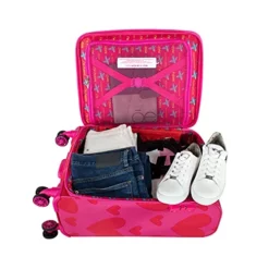 Cloe By Agatha Ruiz De La Prada Checked Medium 24" Inch Luggage With 360º-spinner Wheels In Magenta Color -TRAVELPRO Sales 51w5 gTP0dS