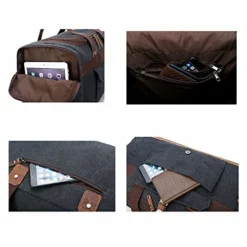 BLUBOON Travel Duffel Bag Canvas Weekender Overnight Carry-on Luggage With Genuine Leather Trim For -TRAVELPRO Sales 51w9ls3TnLL
