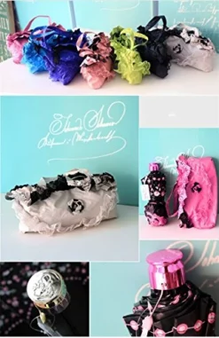 Honeystore Princess Lace Ultraviolet-Proof Triple Folding Umbrella Dome Parasol Fuchsia 10 Honeystore Princess Lace Ultraviolet-Proof Triple Folding Umbrella Dome Parasol Fuchsia -TRAVELPRO Sales 51wTTf7DqfL