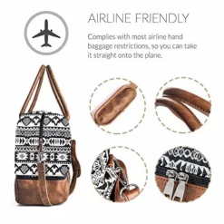 MyMealivos Canvas Weekender Bag, Overnight Travel Carry On Duffel Tote With Shoe Pouch (black) -TRAVELPRO Sales 51xQantsJ7L