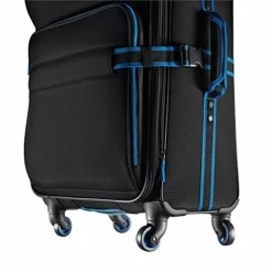 American Tourister Eclipse Softside Spinner Luggage (Black/Blue, 20 Inch) -TRAVELPRO Sales 51yPN1rG3lL
