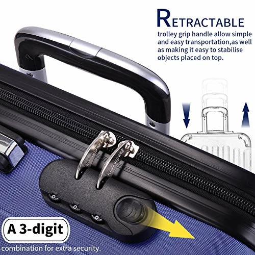 Sandinrayli Luggage Set, Lightweight & Durable Travel Suitcase With Spinner Wheels, 20” 24” 28” Hardside Spinner Set 4 Sandinrayli Luggage Set, Lightweight & Durable Travel Suitcase With Spinner Wheels, 20” 24” 28” Hardside Spinner Set - Image 4