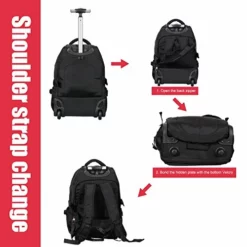 19” Rolling Carry-On Luggage Travel Duffel Bag For Men，Tsa Checkpoint Friendly Wheeled Backpack, -TRAVELPRO Sales 51zZng c7wL