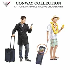 Travelers Club Top Expandable +50% Capacity Luggage With USB Port, Navy Blue, 17" Underseat Carry-On -TRAVELPRO Sales 51zr1 lk0pL