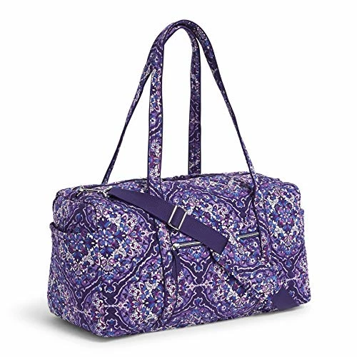 Vera Bradley Women's Cotton Medium Travel Duffel Bag, Regal Rosette, One Size 5 Vera Bradley Women's Cotton Medium Travel Duffel Bag, Regal Rosette, One Size - Image 5