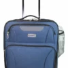 Boardingblue Rolling Personal Item Luggage For Jetblue Sun Country Airlines 16.5" (Navy)