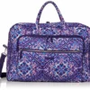 Vera Bradley Women's Signature Cotton Grand Weekender Travel Bag, Regal Rosette, One Size