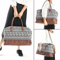 MyMealivos Canvas Weekender Bag, Overnight Travel Carry On Duffel Tote With Shoe Pouch (black) -TRAVELPRO Sales 615t0vY 4 L