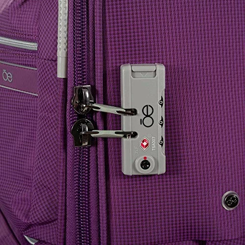 Cloe Checked Medium 24 Inch Water-Resistant Luggage With 360º-spinner Wheels In Purple Color 7 Cloe Checked Medium 24 Inch Water-Resistant Luggage With 360º-spinner Wheels In Purple Color - Image 7
