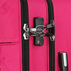 Cloe Checked Medium 24 Inch Water-Resistant Luggage With 360º-spinner Wheels In Magenta Color -TRAVELPRO Sales 61EkvcQdQWS
