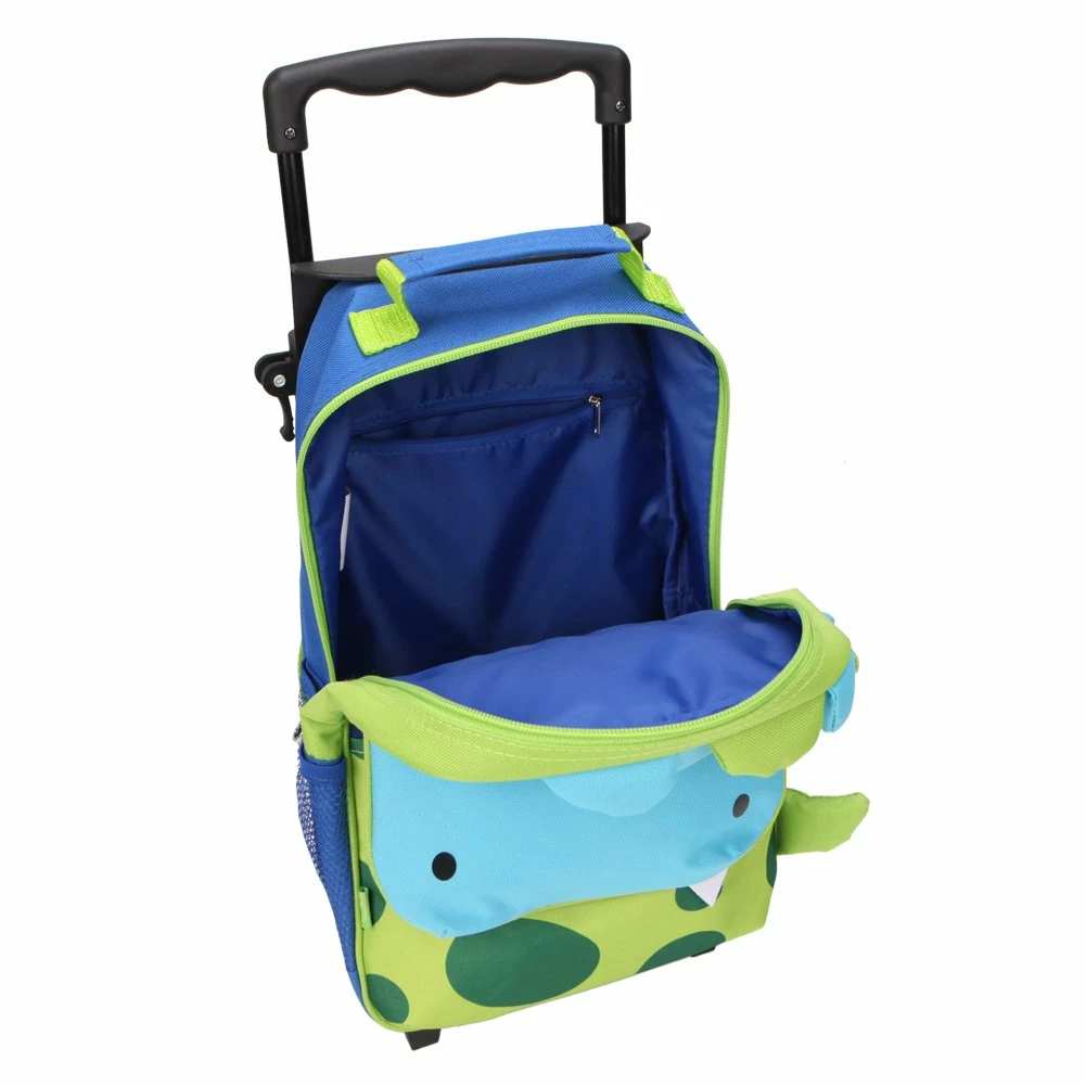 Yodo Zoo 3-Way Toddler Backpack With Wheels Or Little Kids Rolling Luggage, With Front Pouch And Side Bottle Holders, For Toddler Boys And Girls, Dinosaur 2 Yodo Zoo 3-Way Toddler Backpack With Wheels Or Little Kids Rolling Luggage, With Front Pouch And Side Bottle Holders, For Toddler Boys And Girls, Dinosaur - Image 2