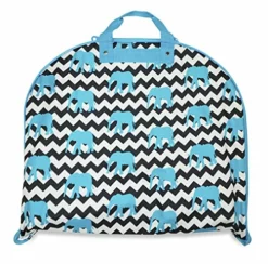 Ever Moda Elephant Chevron Hanging Garment Bag