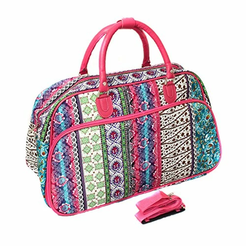 World Traveler 21-Inch Carry-On Shoulder Tote Duffel Bag, Bohemian, One Size 1 World Traveler 21-Inch Carry-On Shoulder Tote Duffel Bag, Bohemian, One Size