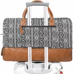 Oflamn Weekender Bag For Women Carry-On Luggage Bohemian style Duffle Bag Overnight Bags 3-4 Day' Travel Bags With Separated Shoes Compartment -TRAVELPRO Sales 61SK17I31fL