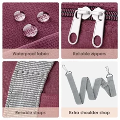 For Spirit Airlines Foldable Travel Duffel Bag Tote Carry On Luggage Sport Duffle Weekender Overnight For Women And Girls (3112 Wine Red) -TRAVELPRO Sales 61TlHXmRqSL