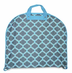 Ever Moda Morrocan Hanging Garment Bag (Teal Blue)