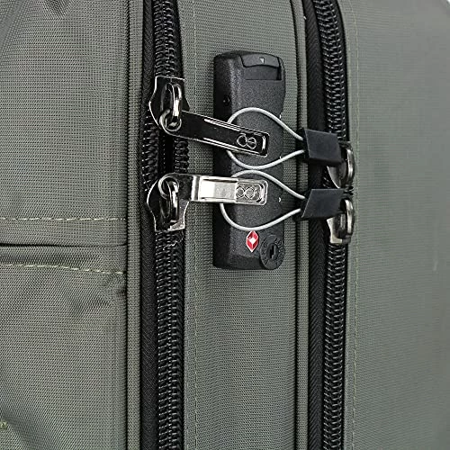 Cloe Carry-On 20 Inch Water-Resistant Luggage With 360º-spinner Wheels In Olive Green Color 4 Cloe Carry-On 20 Inch Water-Resistant Luggage With 360º-spinner Wheels In Olive Green Color - Image 4