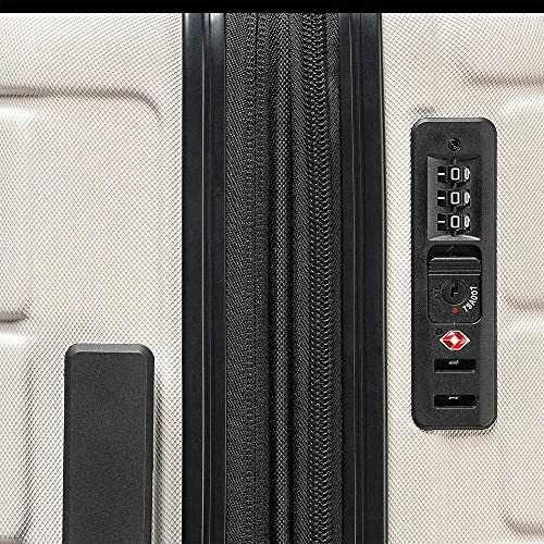 Luggage Sets Suitcase Lightweight TSA Lock Spinner White 3 Luggage Sets Suitcase Lightweight TSA Lock Spinner White - Image 3