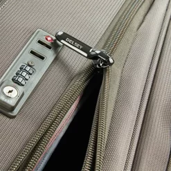 DELSEY Paris Helium DLX Softside Expandable Luggage With Spinner Wheels, Mocha, Checked-Medium 25 Inch -TRAVELPRO Sales 61gzHzHk9SL