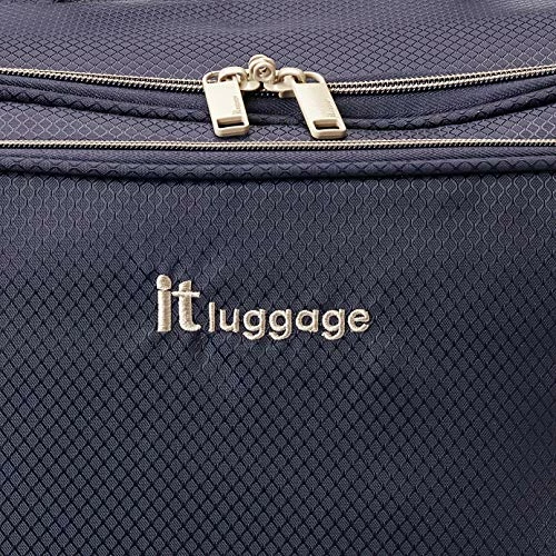 It Luggage World's Lightest New York Softside 8 Wheel Spinner, Evening Blue With Cobblestone Trim, Checked-Medium 28-Inch 3 It Luggage World's Lightest New York Softside 8 Wheel Spinner, Evening Blue With Cobblestone Trim, Checked-Medium 28-Inch - Image 3