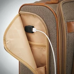 Hartmann Herringbone Deluxe Underseat Carry On Spinner, Terracotta -TRAVELPRO Sales 61tA09nkQjL