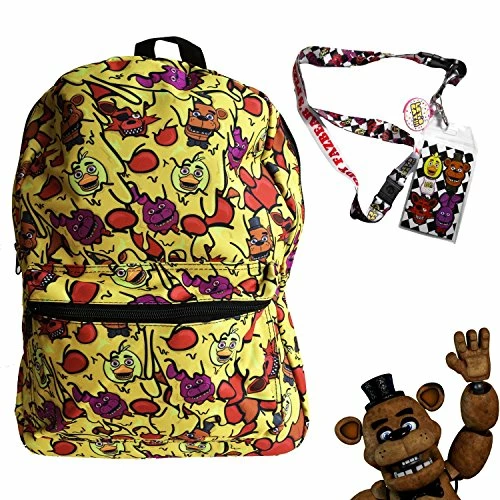 Bioworld Fnaf Five Nights At Freddy'S School Backpack Luggage Bag With Lanyard (Fnaf Cheese Melt) 1 Bioworld Fnaf Five Nights At Freddy'S School Backpack Luggage Bag With Lanyard (Fnaf Cheese Melt)