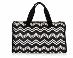 Betsey Johnson Chevron Carry On Weekender Travel Duffel Bag - Black White -TRAVELPRO Sales 715nis6aaCL