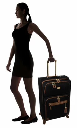 Steve Madden Luggage 3 Piece Softside Spinner Suitcase Set Collection (20"/28"/Under Seat Bag) (Harlo Black) -TRAVELPRO Sales 71BrXMNFwFL