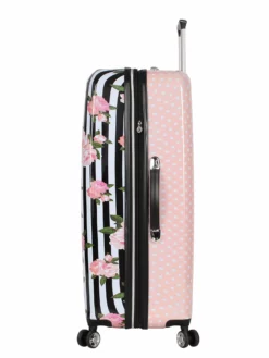 Betsey Johnson 30 Inch Checked Luggage Collection - Expandable Scratch Resistant (ABS + PC) Hardside Suitcase - Designer Lightweight Bag With 8-Rolling Spinner Wheels (Stripe Roses) 11 Betsey Johnson 30 Inch Checked Luggage Collection - Expandable Scratch Resistant (ABS + PC) Hardside Suitcase - Designer Lightweight Bag With 8-Rolling Spinner Wheels (Stripe Roses) -TRAVELPRO Sales 71Mb4pq0XoL