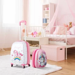 HONEY JOY 2Pc Kids Luggage Set, 12'' Backpack & 16'' Rolling Suitcase, Hard Shell Trolley Suitcase With Spinner Wheels, Carry On Luggage Set For Boys And Girls Travel (Unicorn) 9 HONEY JOY 2Pc Kids Luggage Set, 12'' Backpack & 16'' Rolling Suitcase, Hard Shell Trolley Suitcase With Spinner Wheels, Carry On Luggage Set For Boys And Girls Travel (Unicorn) -TRAVELPRO Sales 71eFDPvzFbL